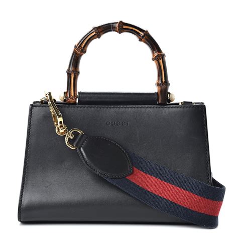 gucci nymphea bag small|GUCCI Nappa Bamboo Small Nymphaea Top Handle Bag Black .